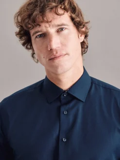 Seidensticker Herren Business Hemd - X-Slim Fit in blau