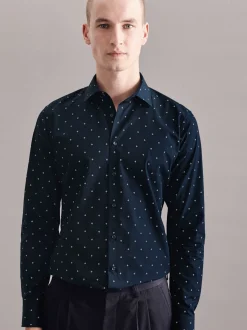 Seidensticker Herren Business Hemd - X-Slim Fit in blau