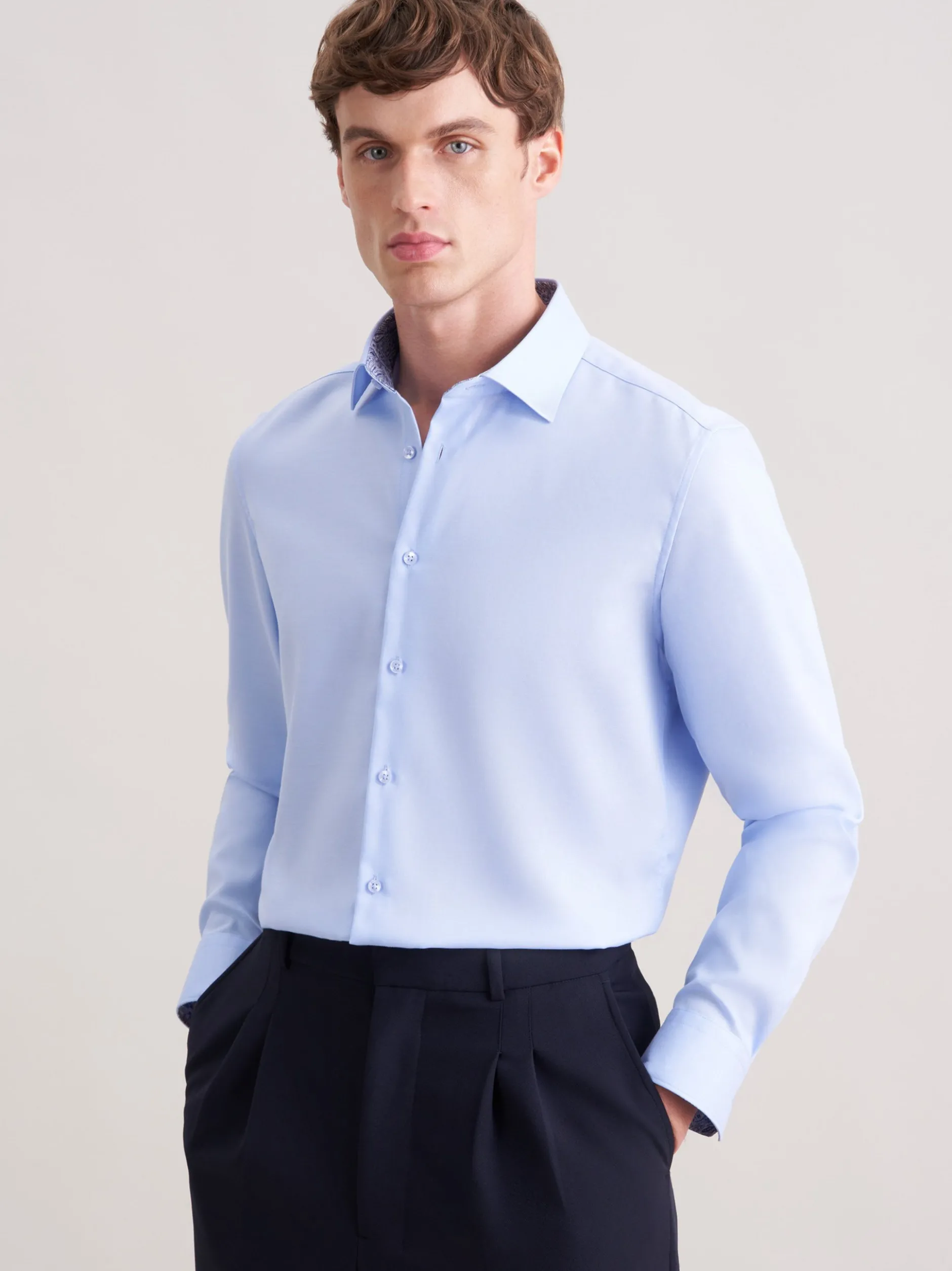 Seidensticker Herren Business Hemd - X-Slim Fit in hellblau