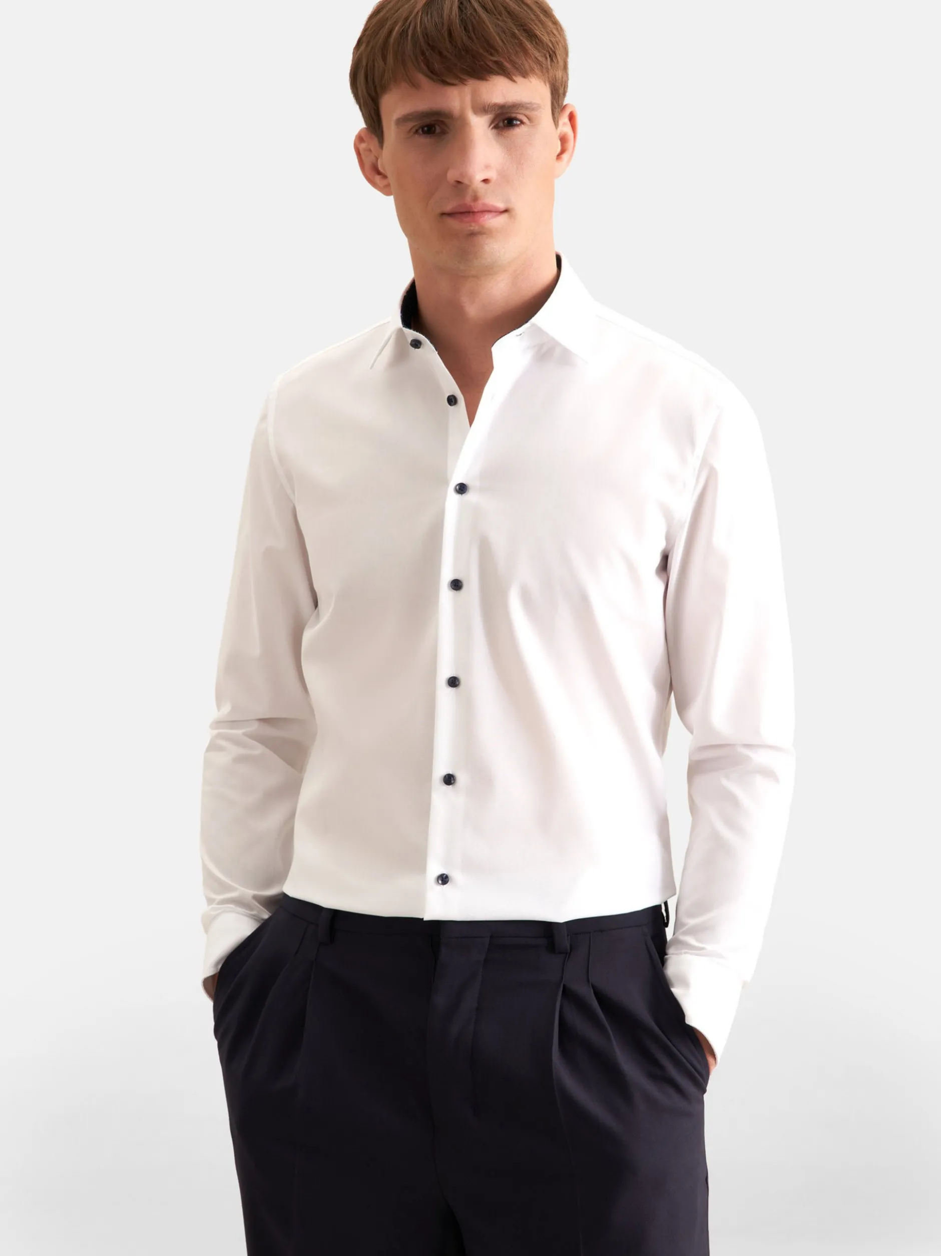 Seidensticker Herren Business Hemd - X-Slim Fit in weiß
