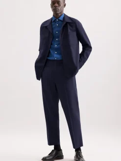 Seidensticker Herren Casual Hemd - Regular Fit in blau