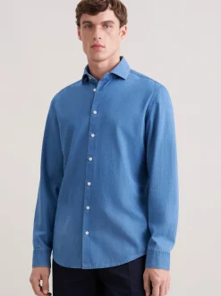 Seidensticker Herren Denimhemd - Slim Fit in blau
