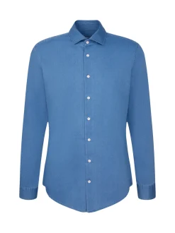 Seidensticker Herren Denimhemd - Slim Fit in blau