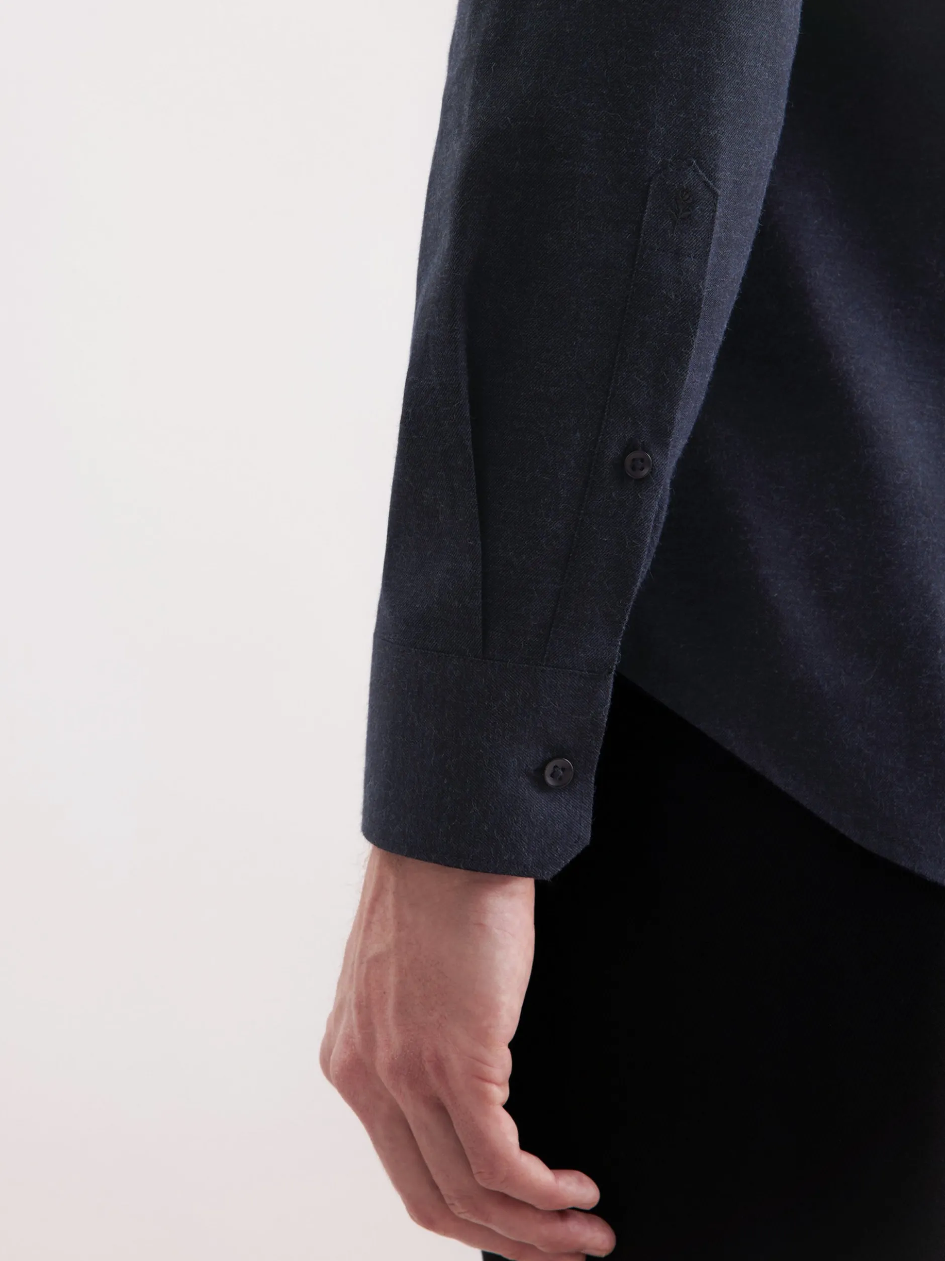 Seidensticker Herren Flanellhemd - Slim Fit in blau