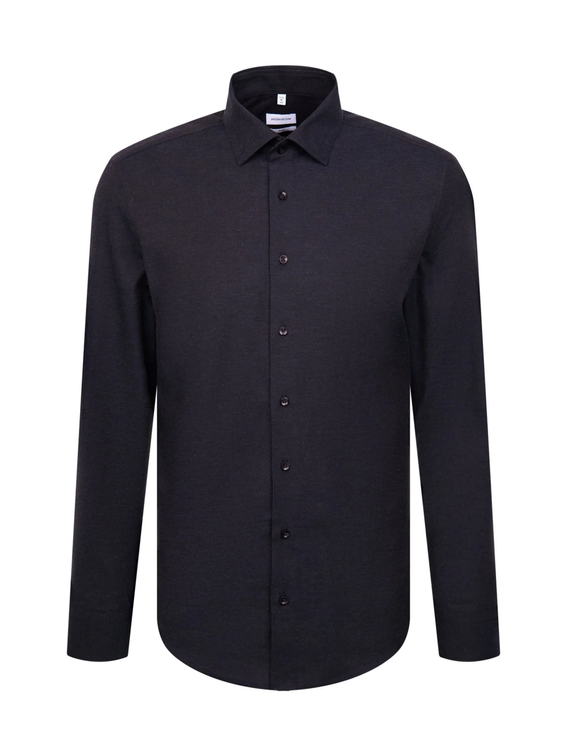 Seidensticker Herren Flanellhemd - Slim Fit in blau