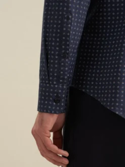 Seidensticker Herren Flanellhemd - Slim Fit in blau
