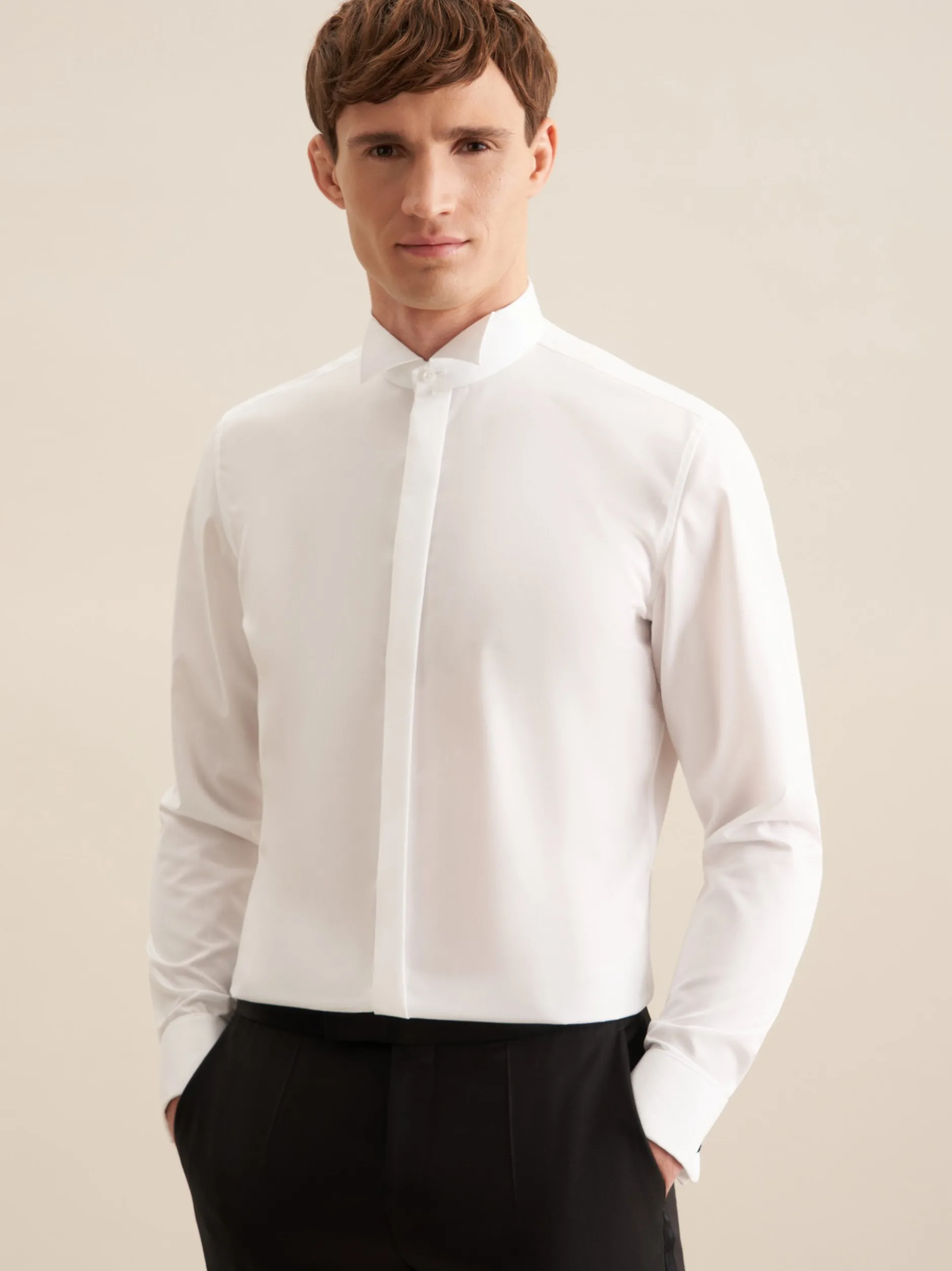 Seidensticker Herren Gala - Shaped Fit in weiß