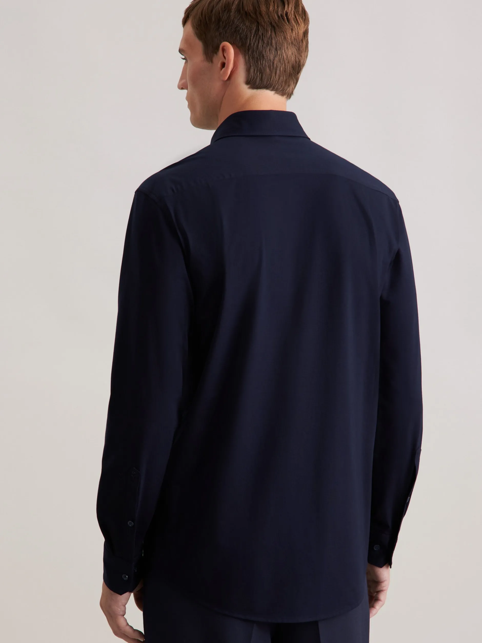 Seidensticker Herren Jerseyhemd - Regular Fit in blau