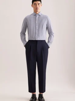 Seidensticker Herren Jerseyhemd - Slim Fit in grau