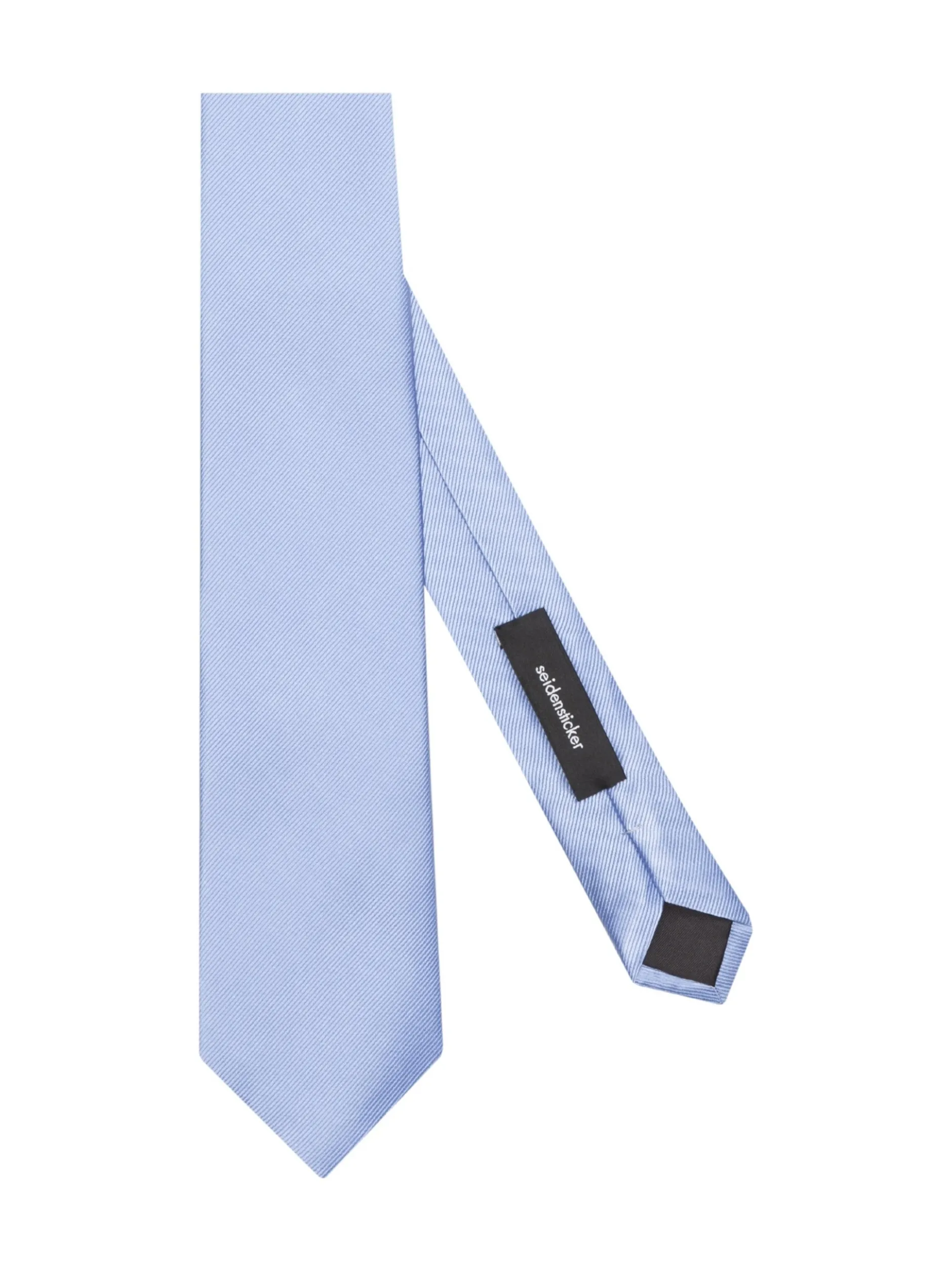 Seidensticker Herren Krawatte - Breit (7cm) Fit in blau