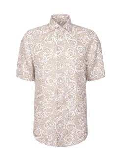 Seidensticker Herren Leinenhemd - Regular Fit in beige
