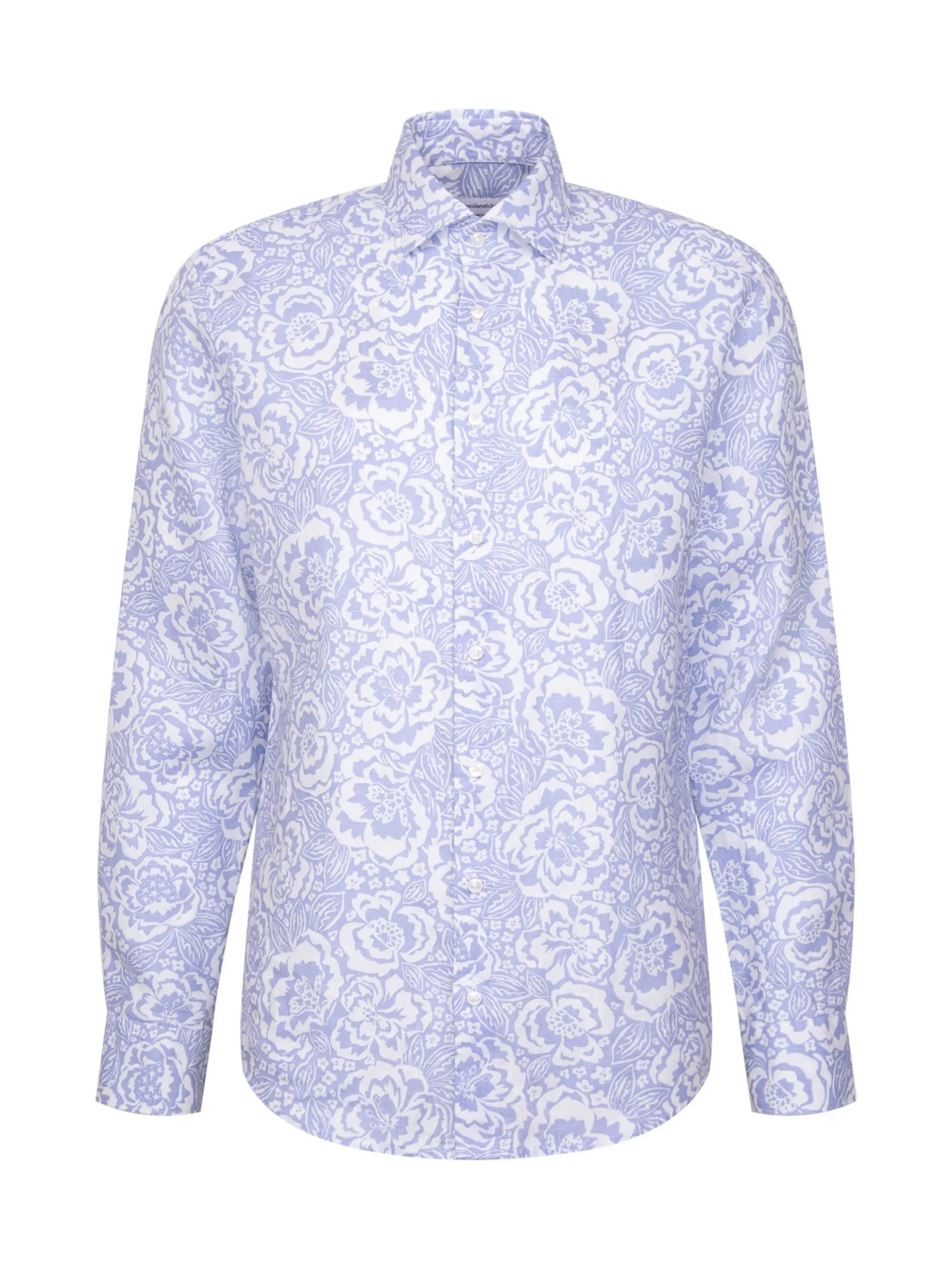 Seidensticker Herren Leinenhemd - Regular Fit in hellblau