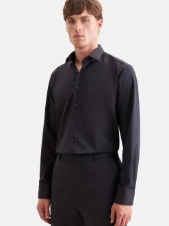 Seidensticker Herren Performance-Hemd - Regular Fit in schwarz