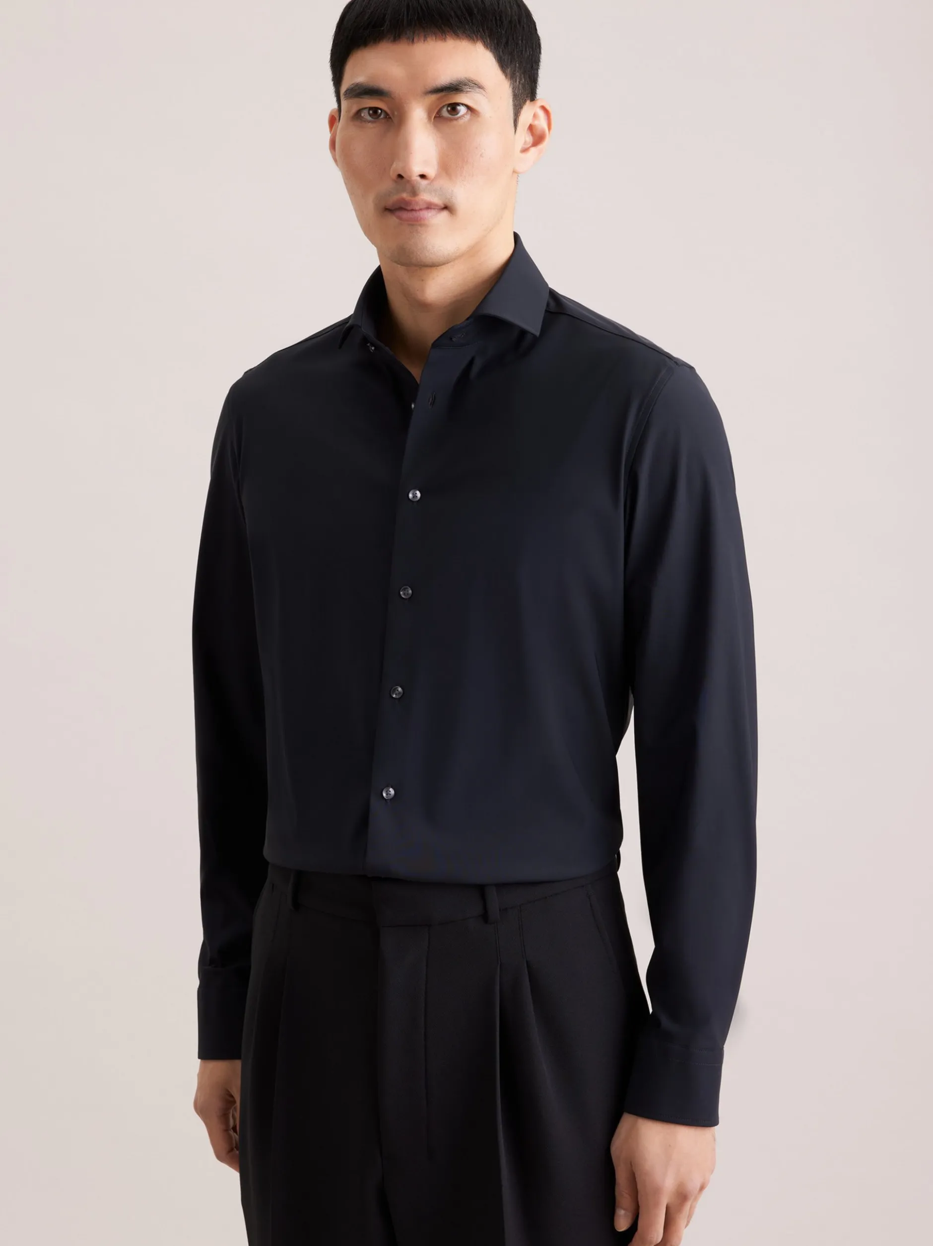 Seidensticker Herren Performance-Hemd - Slim Fit in schwarz