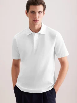 Seidensticker Herren Polo - Regular Fit in weiß