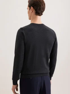 Seidensticker Herren Pullover - Regular Fit in anthrazit