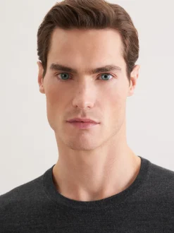 Seidensticker Herren Pullover - Regular Fit in anthrazit