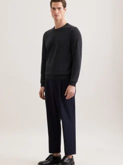 Seidensticker Herren Pullover - Regular Fit in anthrazit