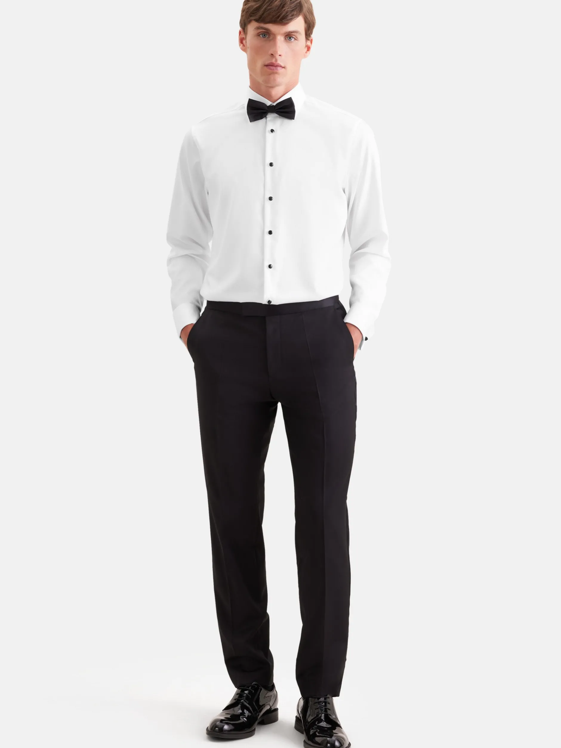 Seidensticker Herren Smokinghemd - Shaped Fit in weiß