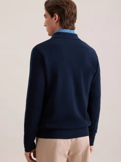 Seidensticker Herren Strickjacke - Regular Fit in marine