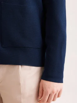 Seidensticker Herren Strickjacke - Regular Fit in marine