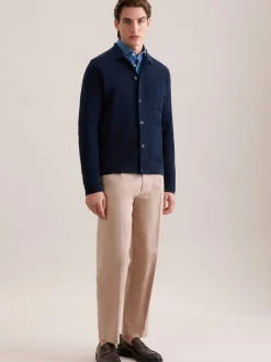 Seidensticker Herren Strickjacke - Regular Fit in marine