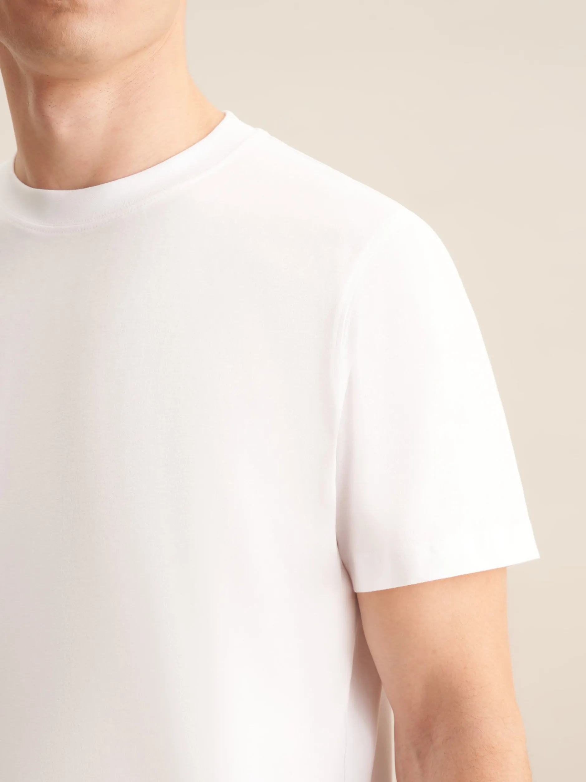 Seidensticker Herren T-Shirt - Regular Fit in weiß