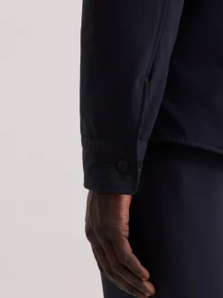 Seidensticker Herren Wattiertes Hemd - Regular Fit in blau
