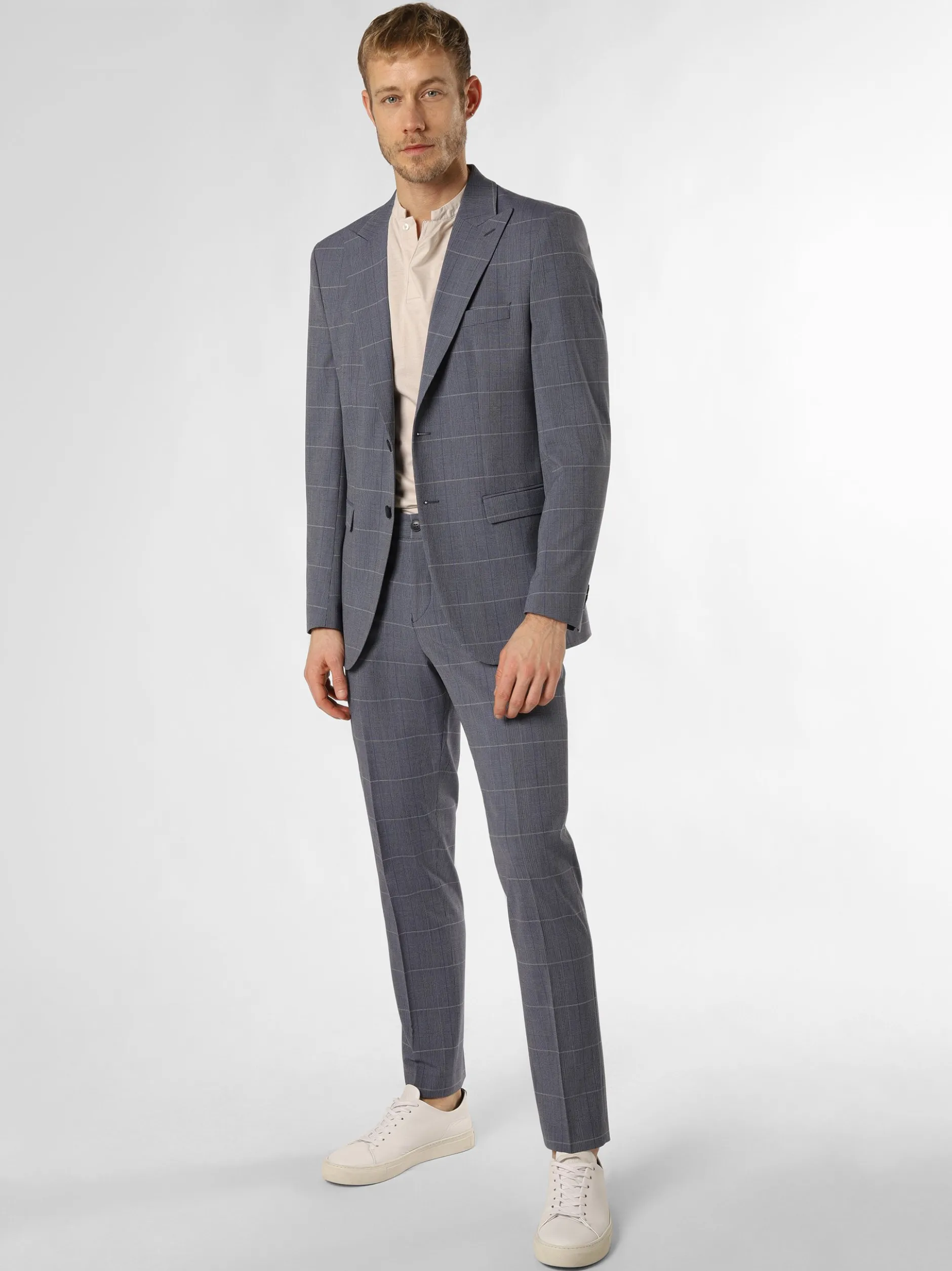 Selected Herren Baukasten-Hose - SLHSlim-Liam in grau blau