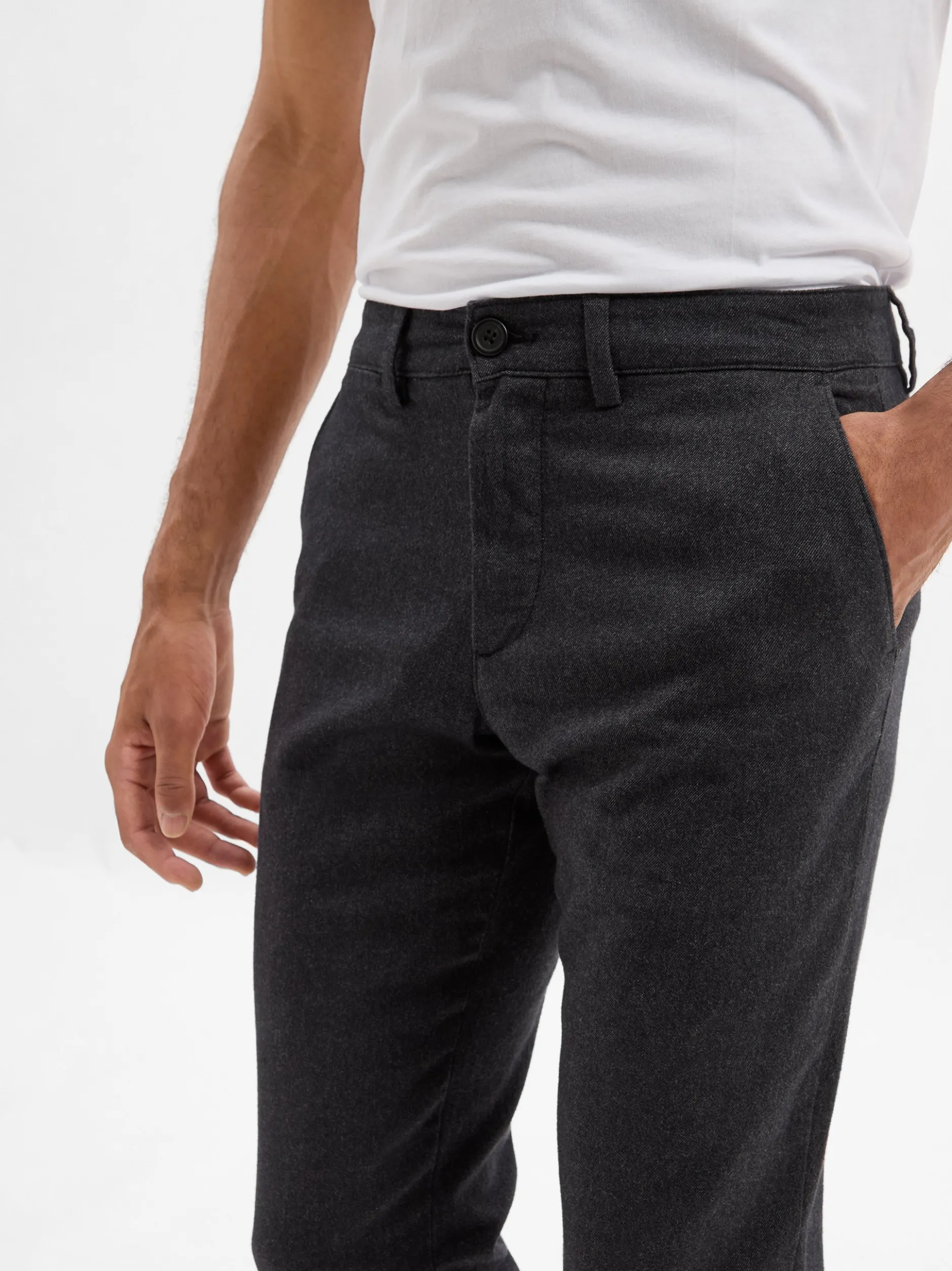 Selected Herren Chino - SHL175-Slim Miles in anthrazit