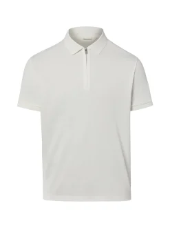 Selected Herren Poloshirt in ecru - Ärmel: kurzarm