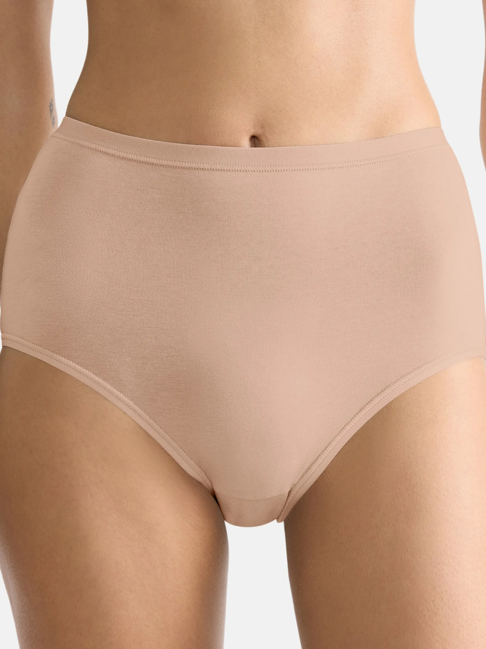 sloggi Damen High Waist Panty - 3er Pack GO Daily Cotton in beige