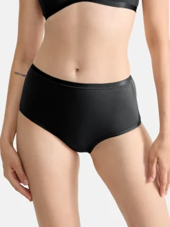 sloggi Damen High Waist Panty - 9er Pack GO Daily Cotton in schwarz