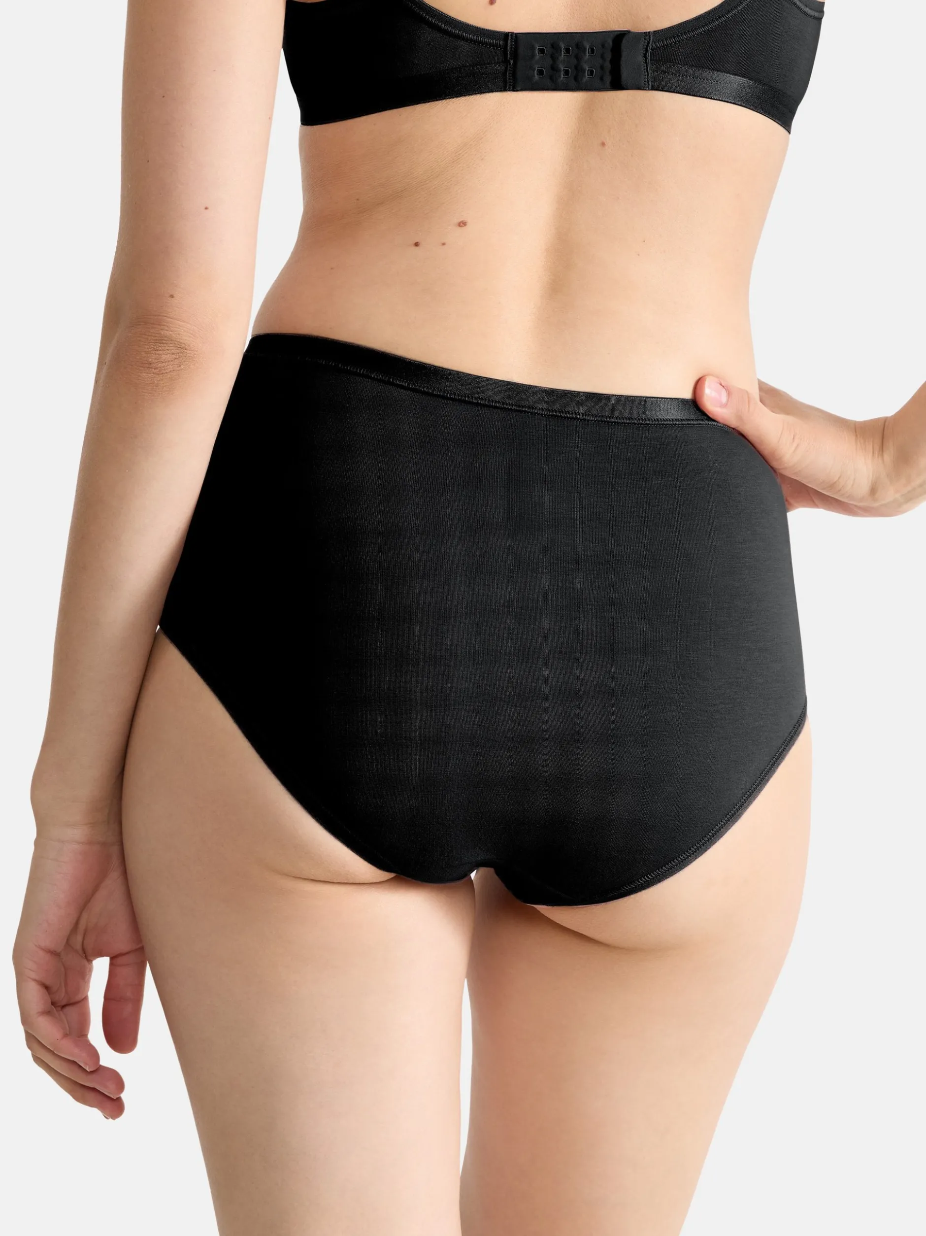 sloggi Damen High Waist Panty - 9er Pack GO Daily Cotton in schwarz