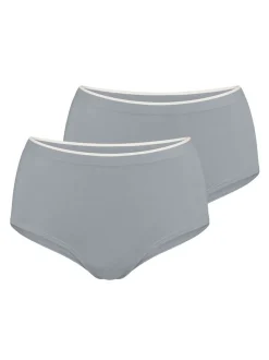sloggi Damen High Waist Panty - 2er Pack GO Sense in grau