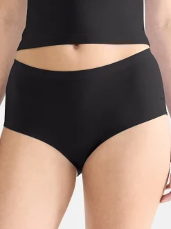 sloggi Damen High Waist Panty - 2er Pack GO Sense in schwarz