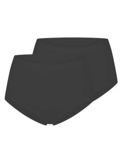 sloggi Damen High Waist Panty - 2er Pack GO Sense in schwarz