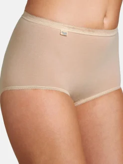 sloggi Damen Maxi Slip - 4er Pack Basic+ in beige