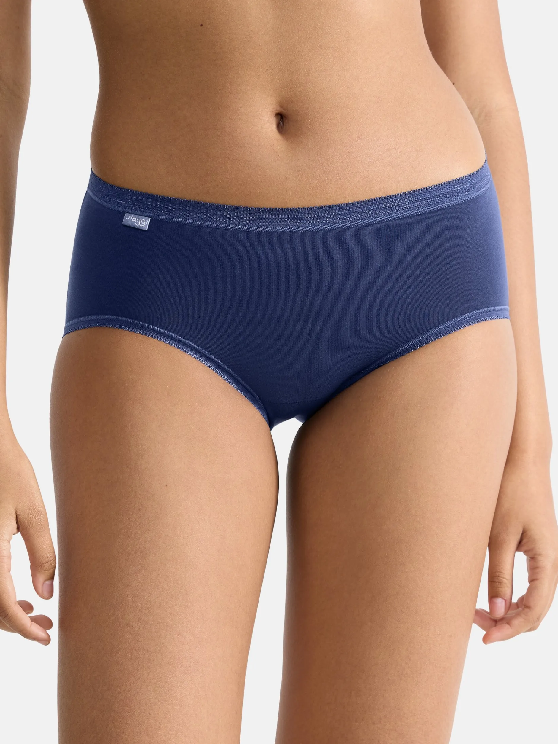 sloggi Damen Midi Slip - 3er Pack Basic+ in blau