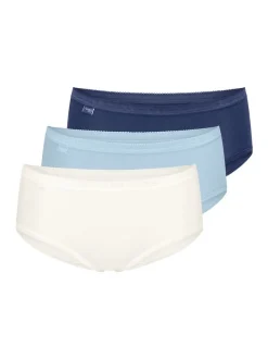 sloggi Damen Midi Slip - 3er Pack Basic+ in blau