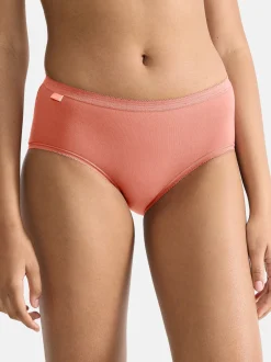 sloggi Damen Midi Slip - 6er Pack Basic+ in orange