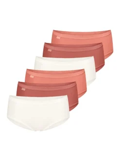 sloggi Damen Midi Slip - 6er Pack Basic+ in orange