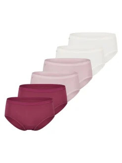 sloggi Damen Midi Slip - 6er Pack Basic+ in rosa