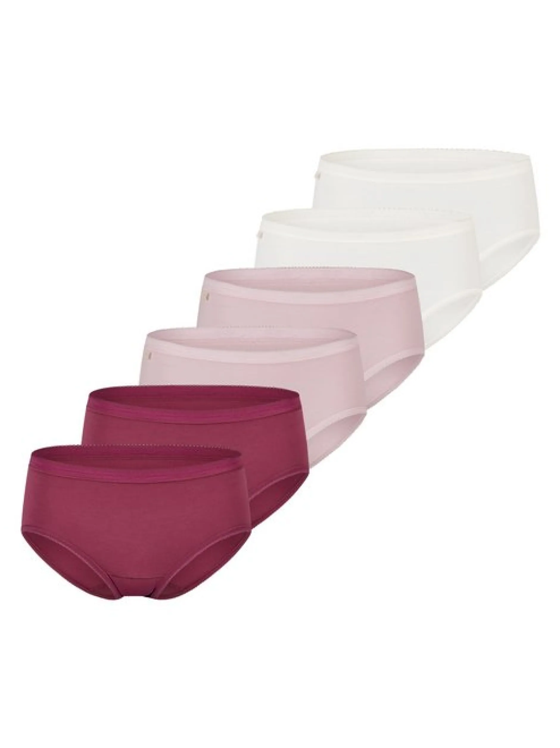 sloggi Damen Midi Slip - 6er Pack Basic+ in rosa