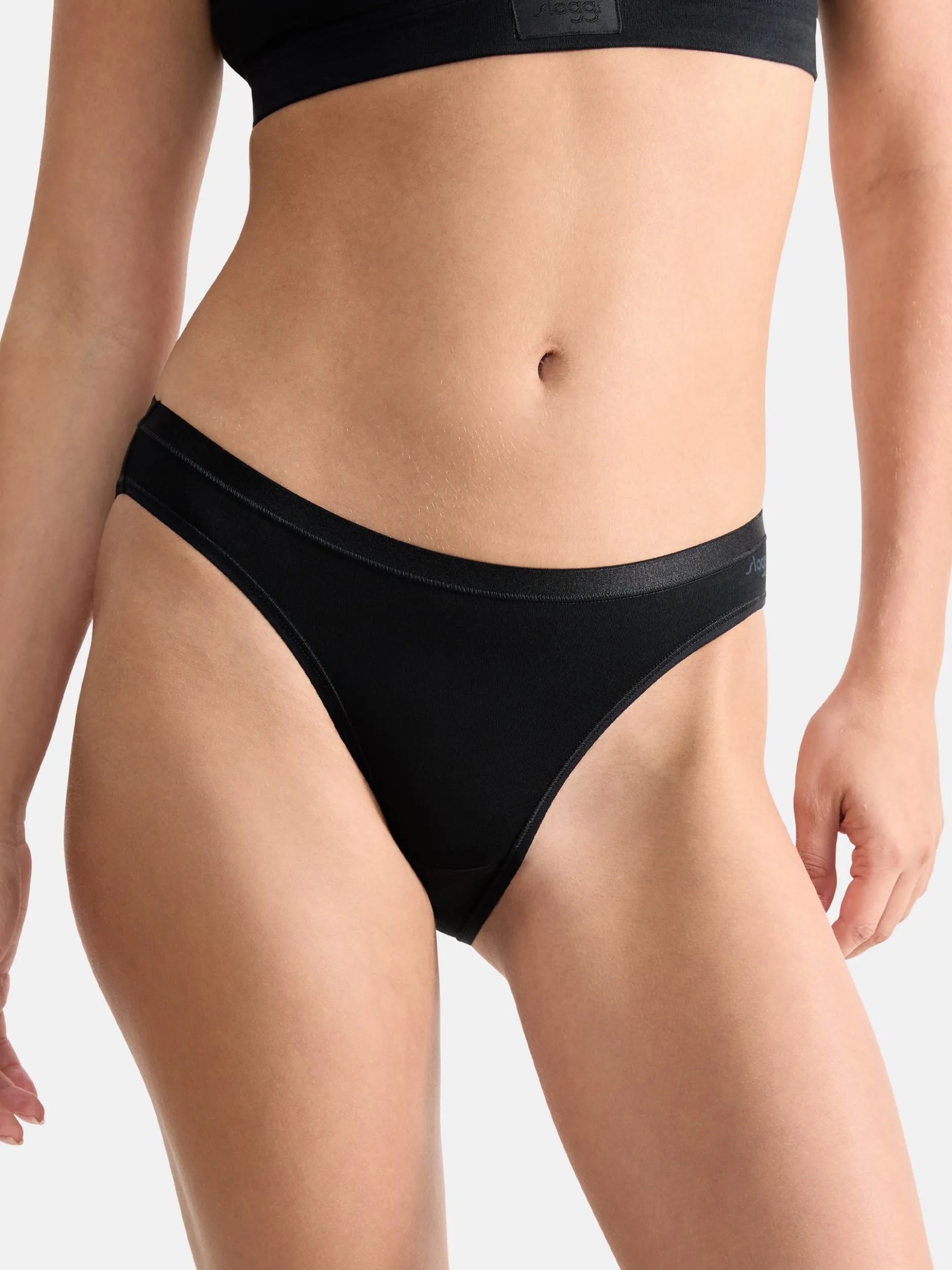 sloggi Damen Mini Slip - 3er Pack GO Daily Cotton in schwarz