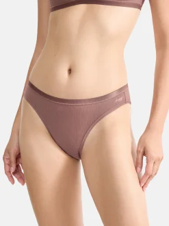 sloggi Damen Mini Slip - 6er Pack GO Daily Cotton in braun