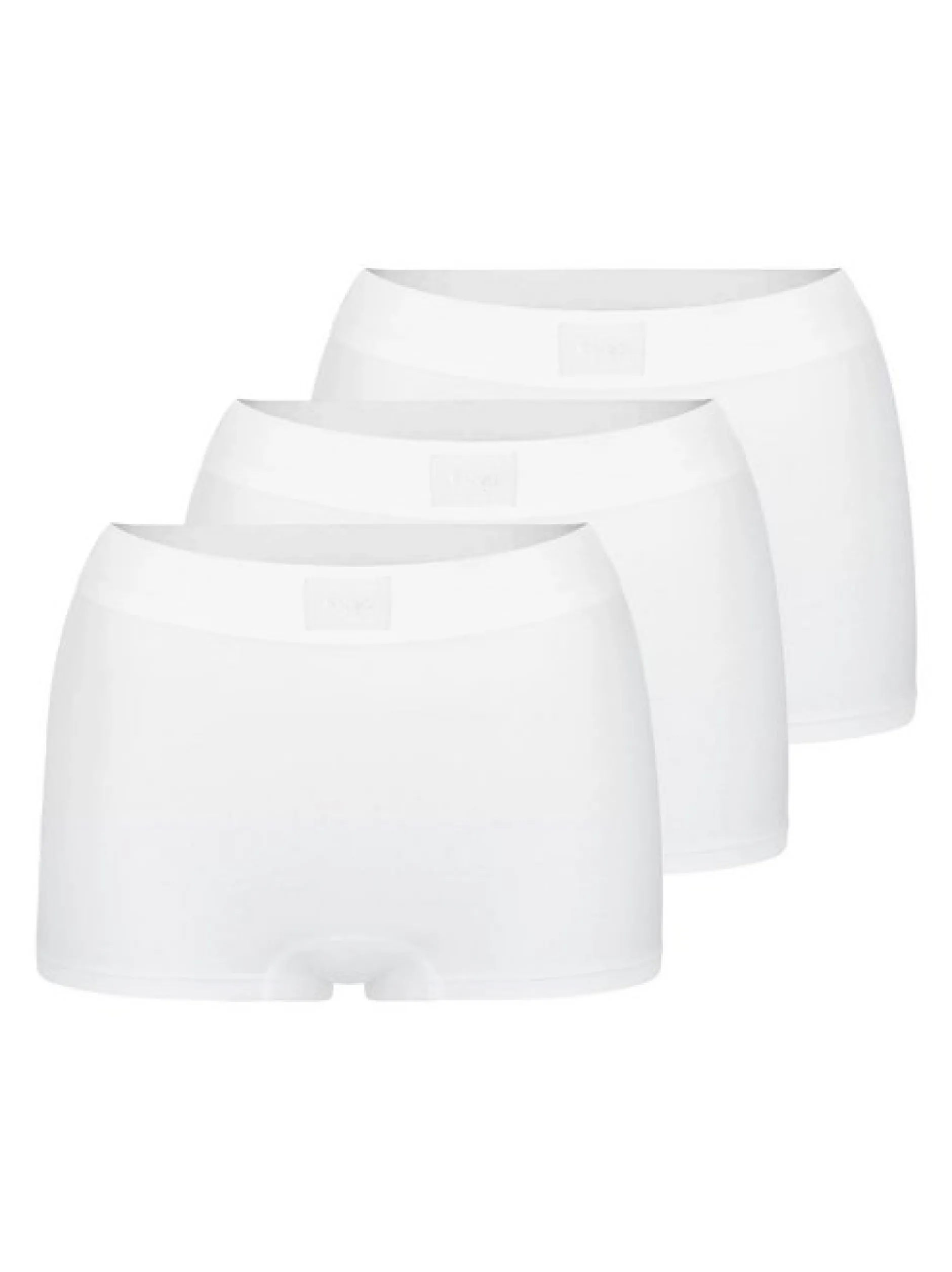 sloggi Damen Short Slip - 3er Pack Double Comfort T in weiß