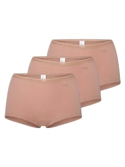 sloggi Damen Short Slip - 3er Pack GO Crush in braun