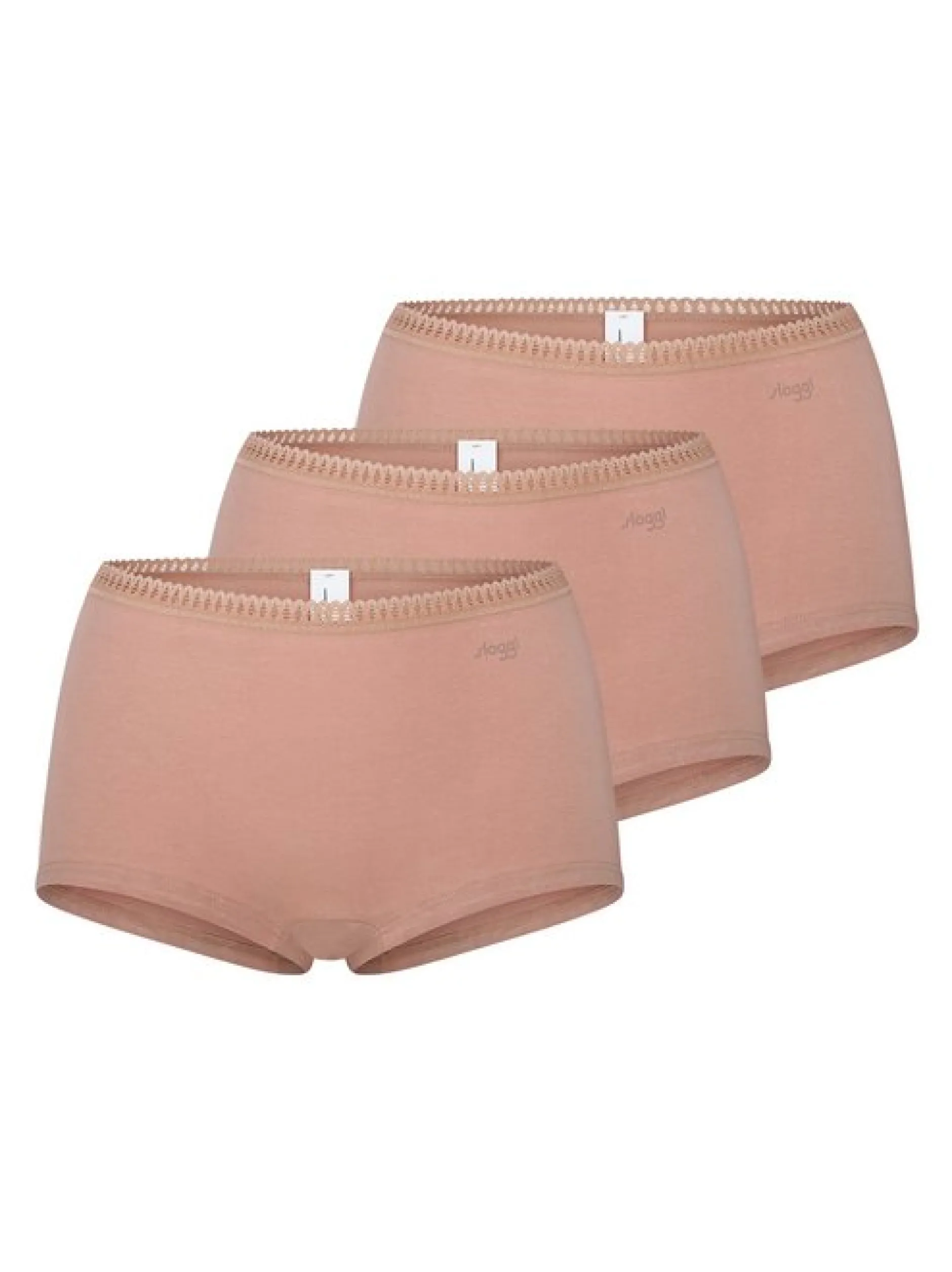 sloggi Damen Short Slip - 3er Pack GO Crush in braun