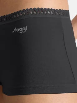 sloggi Damen Short Slip - 9er Pack GO Crush in schwarz